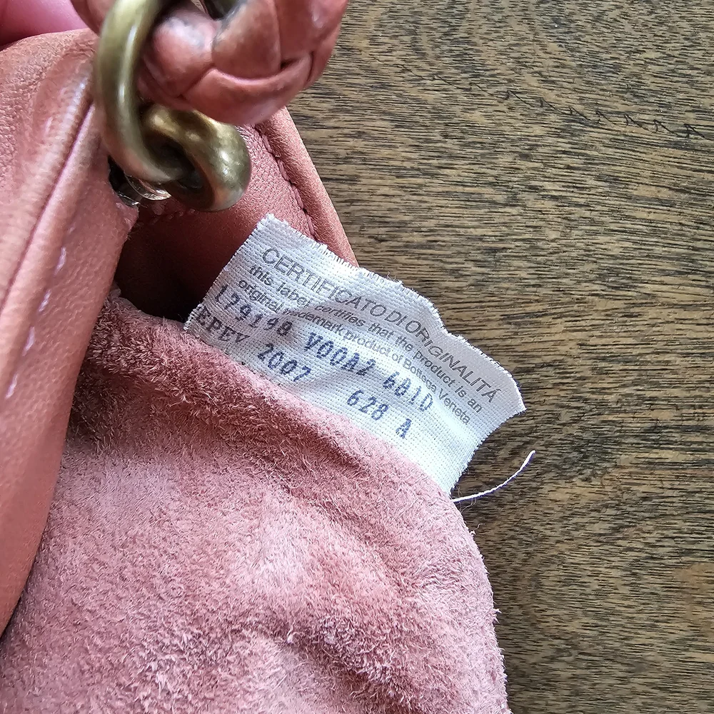 Bottega Veneta Intrecciato Leather Handbag Coral *FLAWS* - Picture 11 of 16